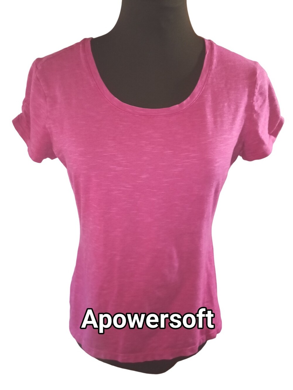 Columbia Pink Ruched Back Tee Size Medium